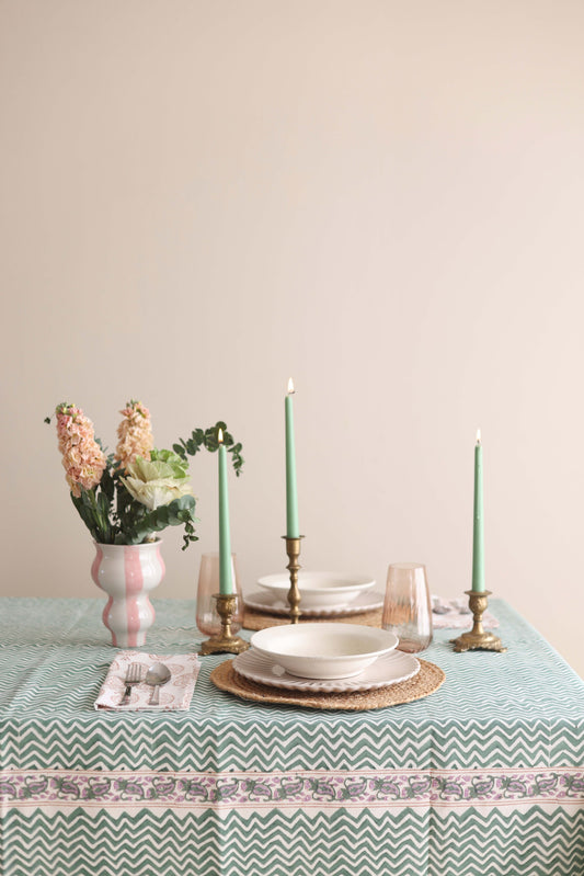 Green Tides Tablecloth