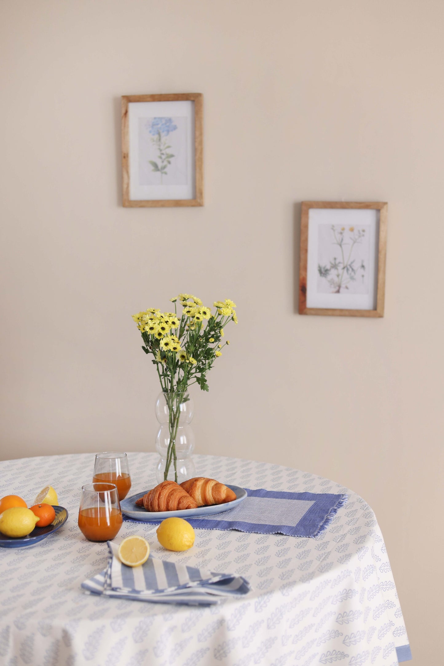 Indigo Vines Tablecloth