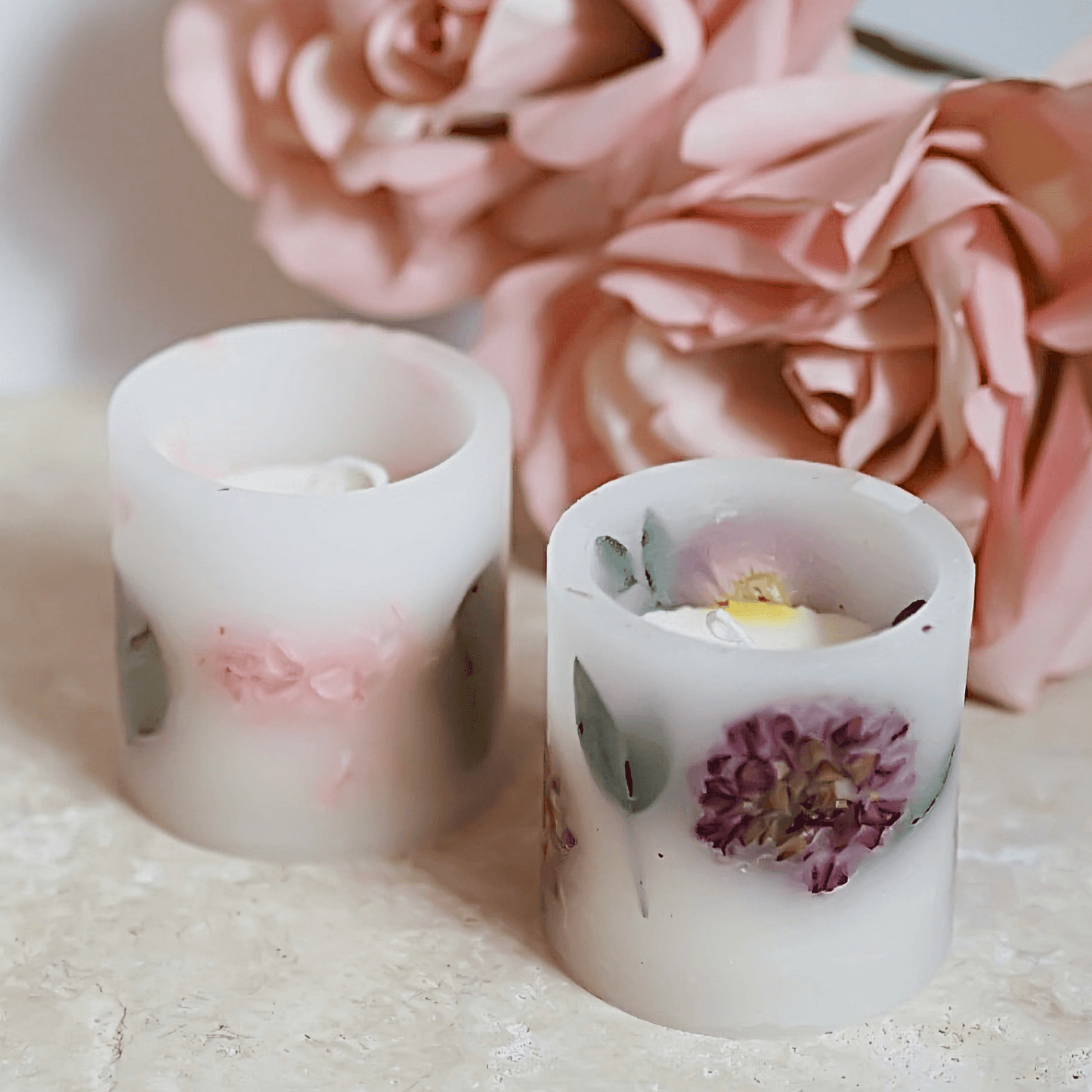 Scented Candles Blossom Edit Scented Candle - Raspberry & Lemon - La-Ra's - The Artisan Store