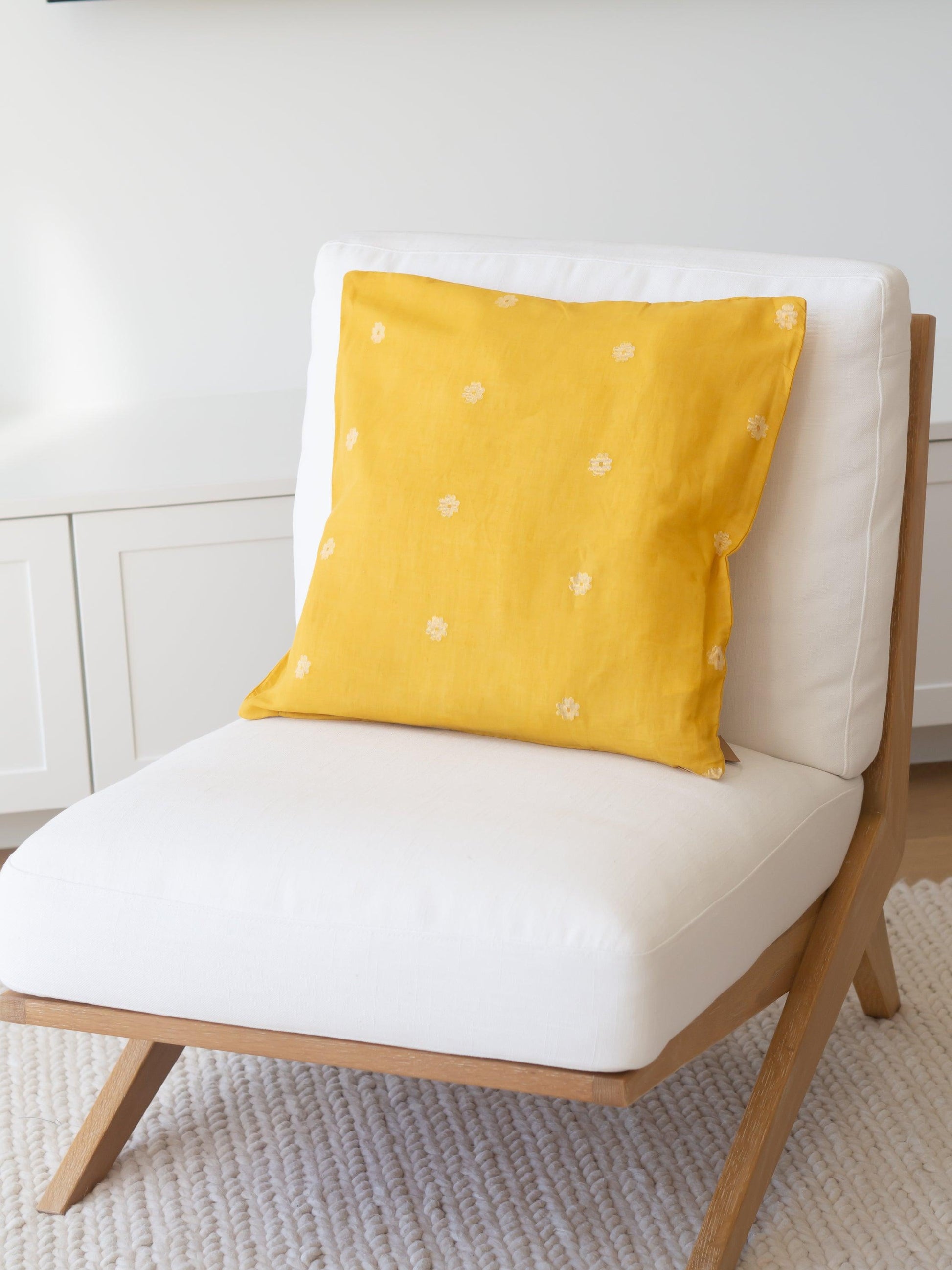 Yellow cushion