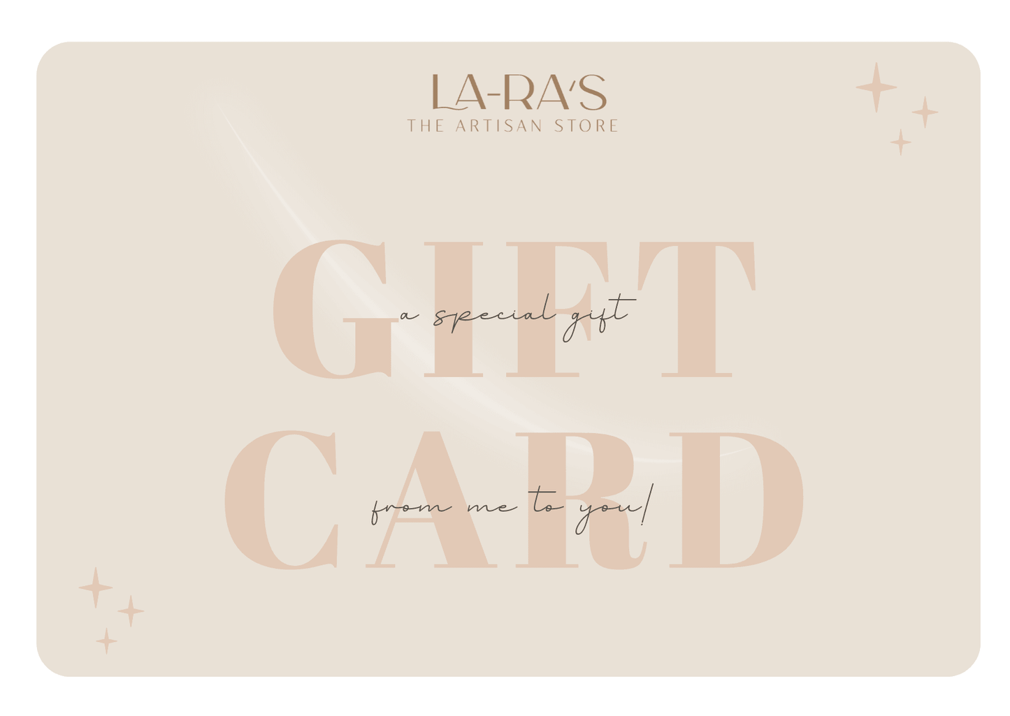 Scented Candles From me to you gift card - La-Ra's - The Artisan Store